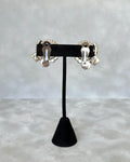 Pearl Button Earrings