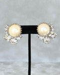 Pearl Button Earrings