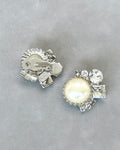 Pearl Button Earrings