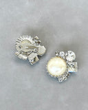 Pearl Button Earrings
