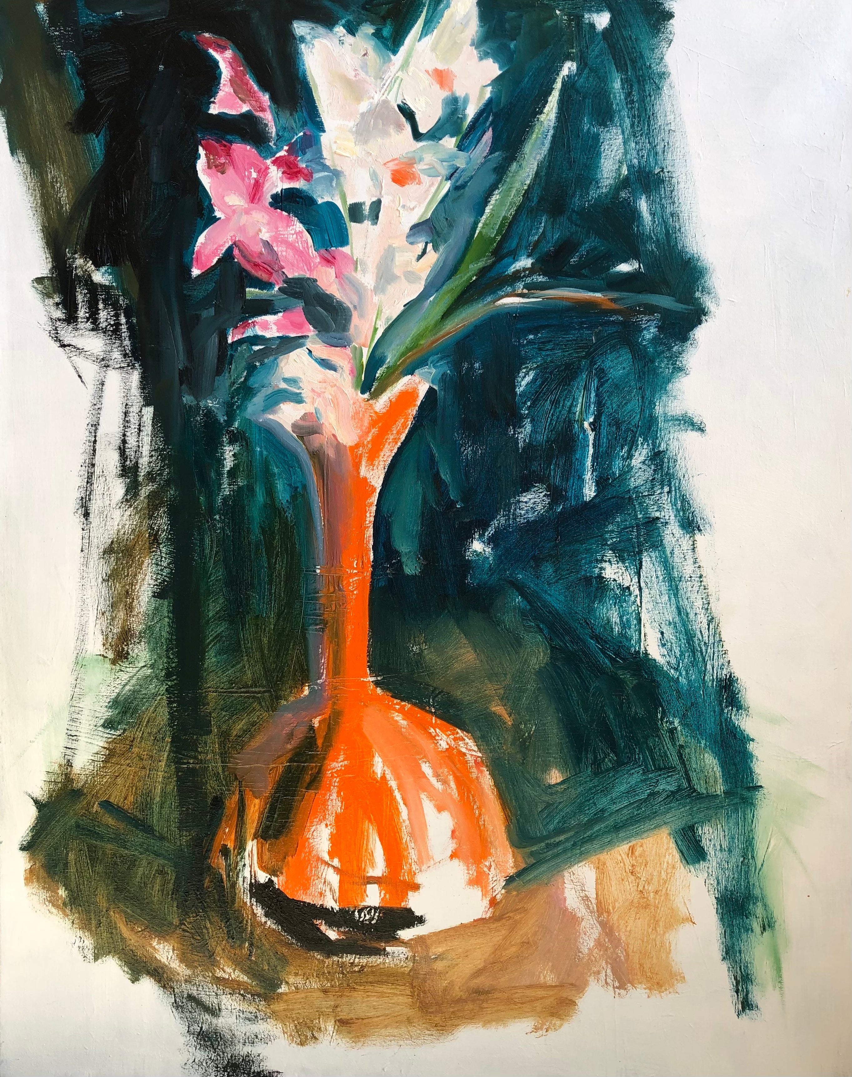 Rose's Orange Vase