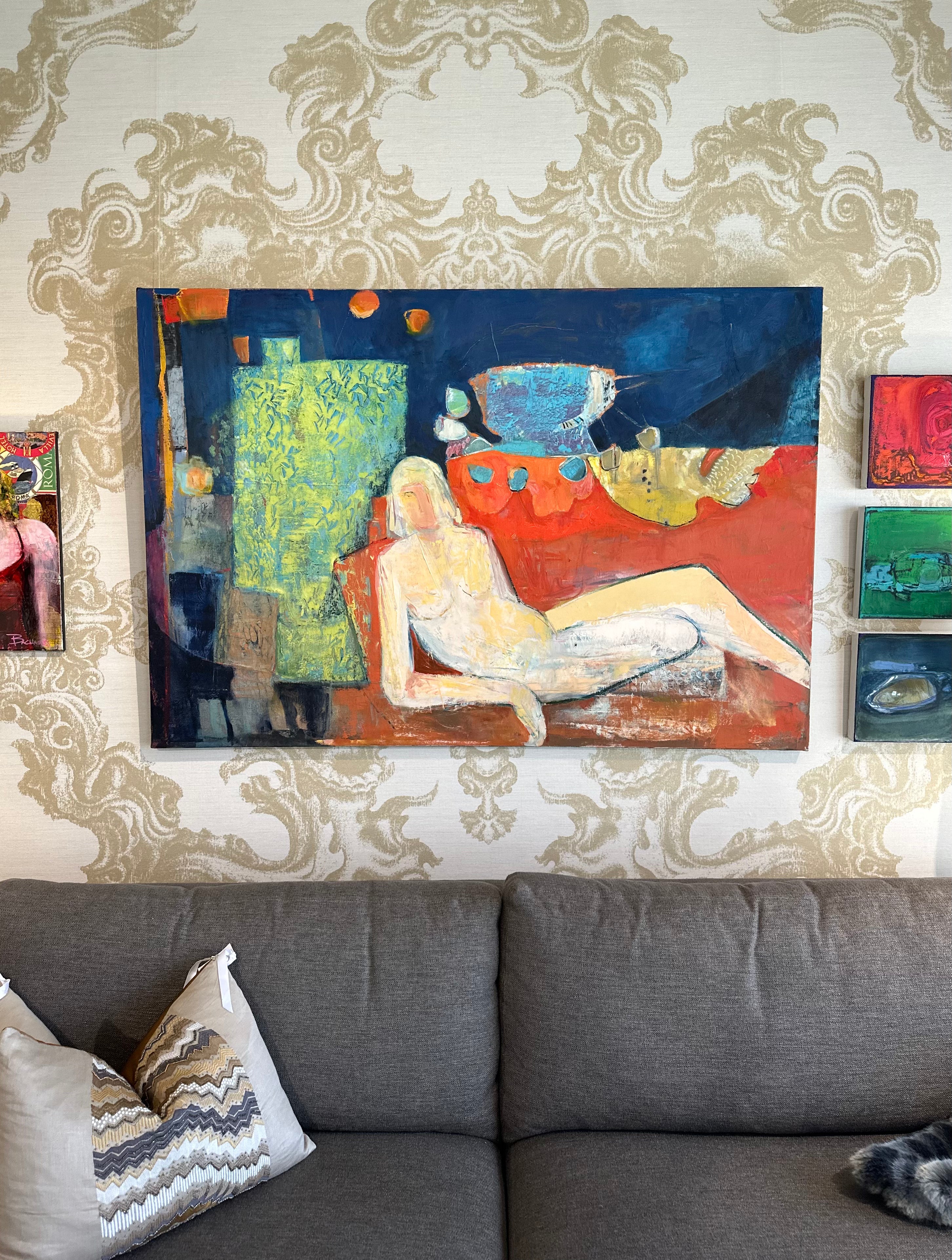 Odalisque sur la Chaise Orange