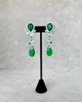 Emerald & Crystal Earrings