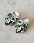 Cluster Button Earrings