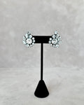 Crystal Button Earrings