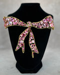 Pink Bow Brooch