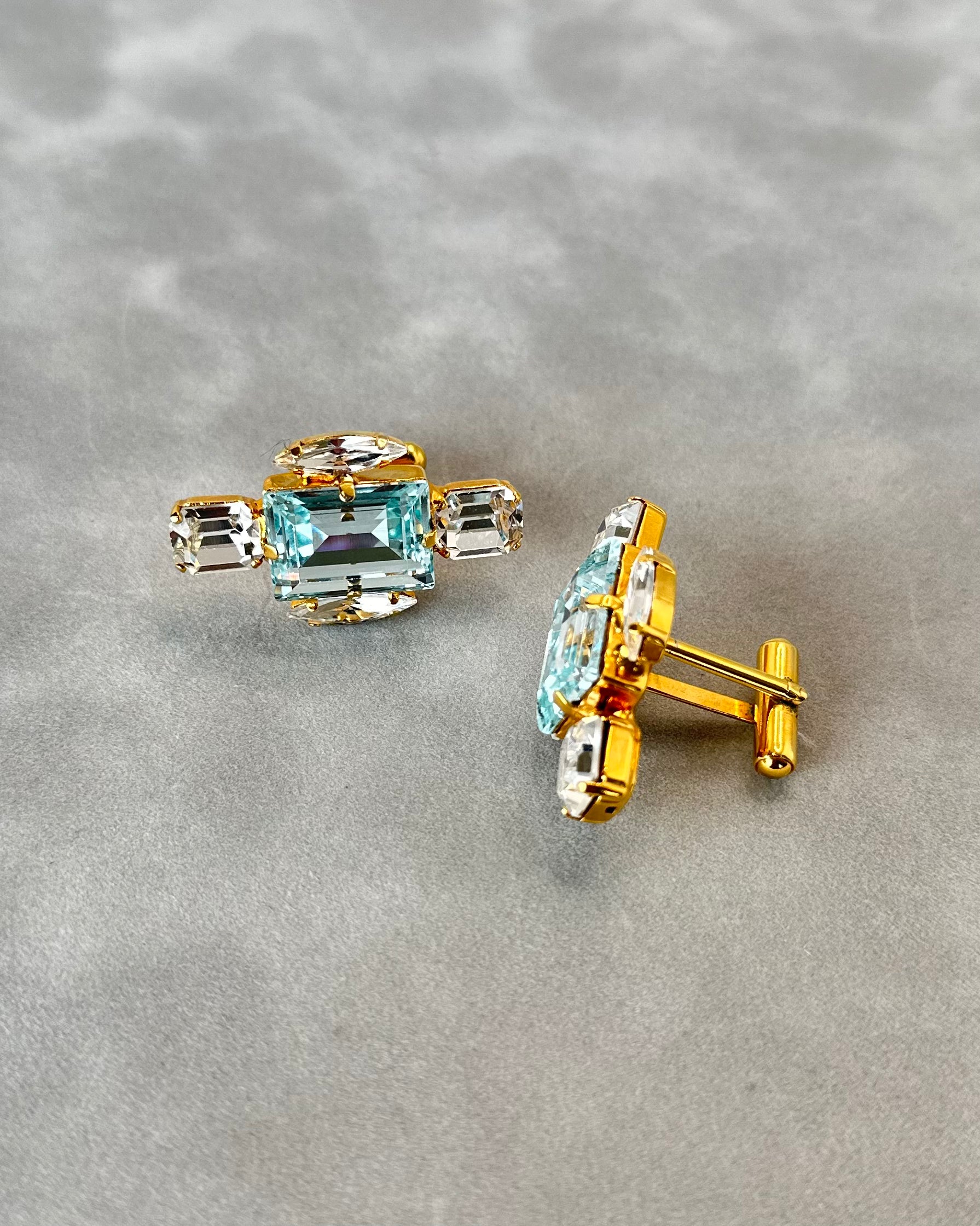 Aquamarine Cuff Links