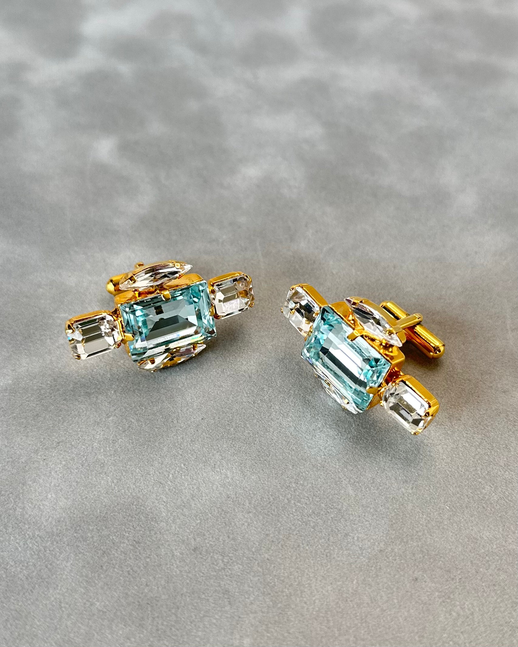 Aquamarine Cuff Links