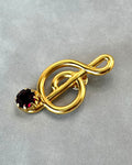 Red Garnet Music Pin