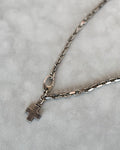 Square Cross Sterling Silver Necklace