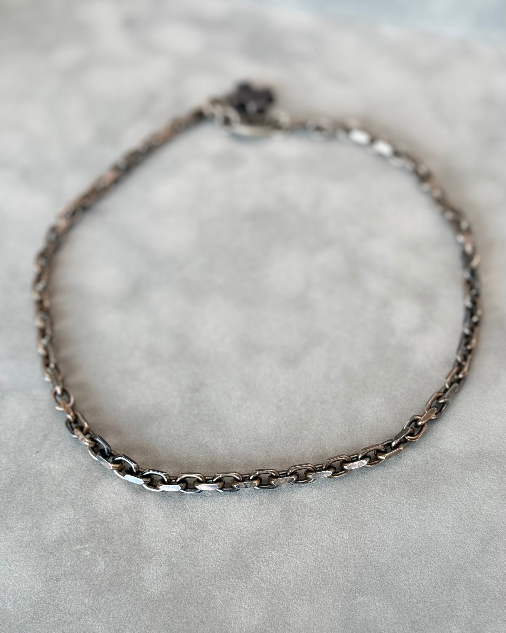 Square Cross Sterling Silver Necklace