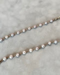 All Saints Grey Pearl Rosary Necklace