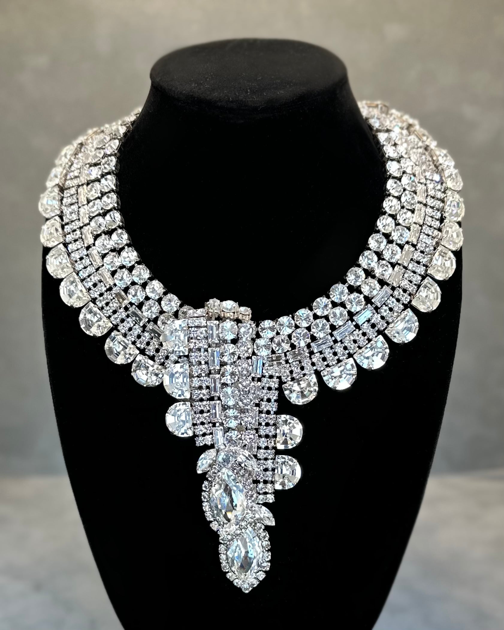 Crystal Fold Over Collar