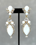 White Chalk Drop Earrings