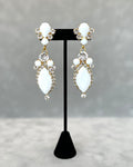 White Chalk Drop Earrings