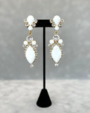 White Chalk Drop Earrings