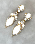 White Chalk Drop Earrings