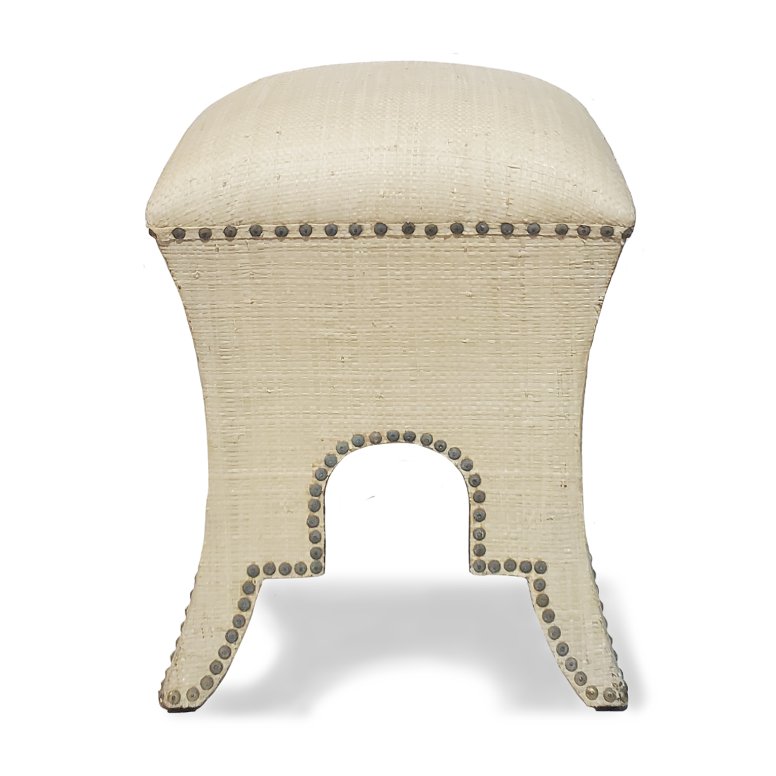 Raffia Ottoman
