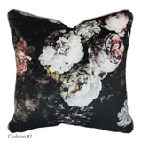 Antiqued Floral Cushion