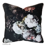 Antiqued Floral Cushion