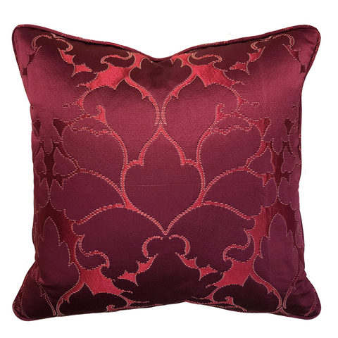 Scarlet Damask Cushion