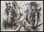 Charging Horses