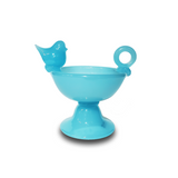 Aqua Perched Bird Bowl