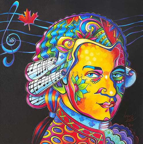 Mozart - Artist Enhanced Canvas