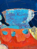 Odalisque sur la Chaise Orange