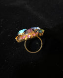 Multi-Colour Crystal Ring