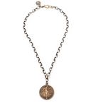 WW1 Winged Victory Angel Coin Pendant Necklace