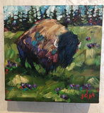 Study: Bison and Crocus